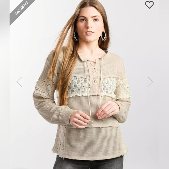 Waffle knit top boho - Picture 3 of 4